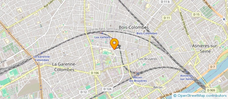 localisation de l'entreprise MONSIEUR RENAUD CHAMBRAUD à BOIS-COLOMBES