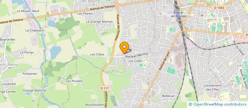 localisation de l'entreprise MONSIEUR RENAUD CHAMPAGNE à BOURG-EN-BRESSE