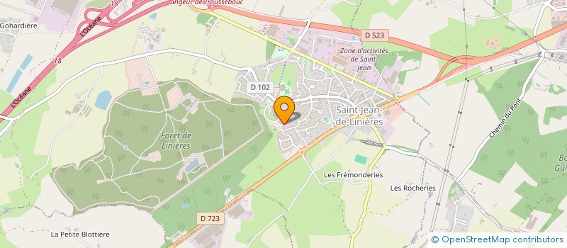 localisation de l'entreprise MONSIEUR RENAUD CHAPRON  SAINT-LEGER-DE-LINIERES