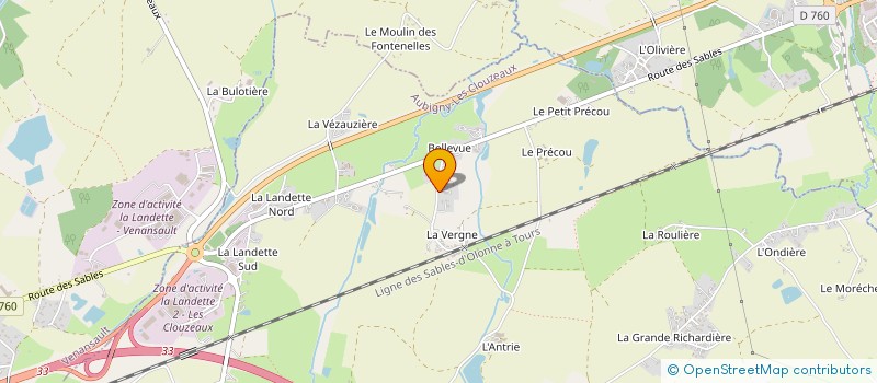 localisation de l'entreprise MONSIEUR RENAUD CHARON  AUBIGNY-LES CLOUZEAUX