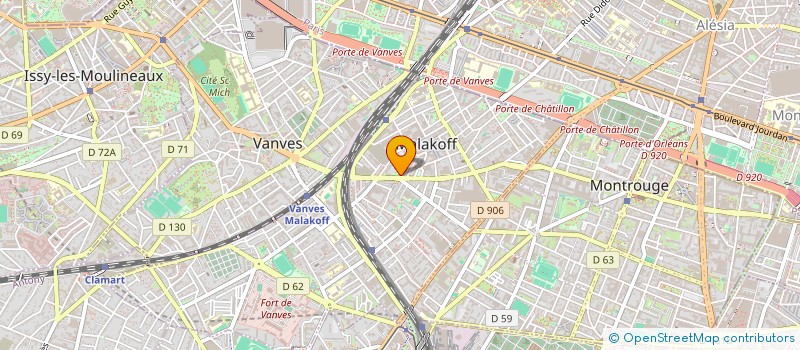 localisation de l'entreprise MONSIEUR RENAUD CHAVANNE  MALAKOFF