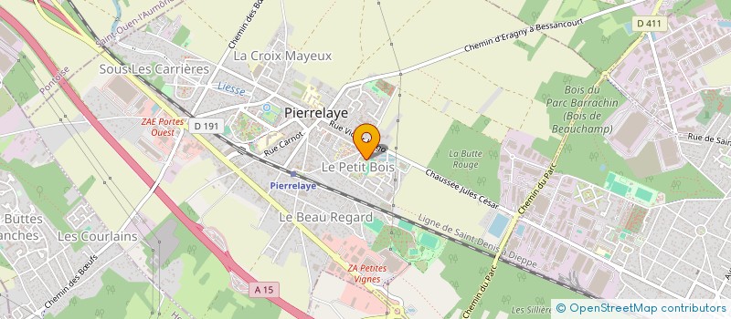 localisation de l'entreprise MONSIEUR RENAUD CHEVRY  PIERRELAYE