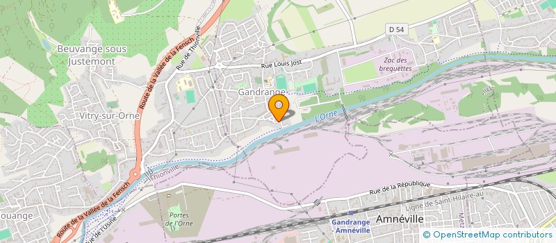 localisation de l'entreprise MONSIEUR RENAUD COTTE  GANDRANGE