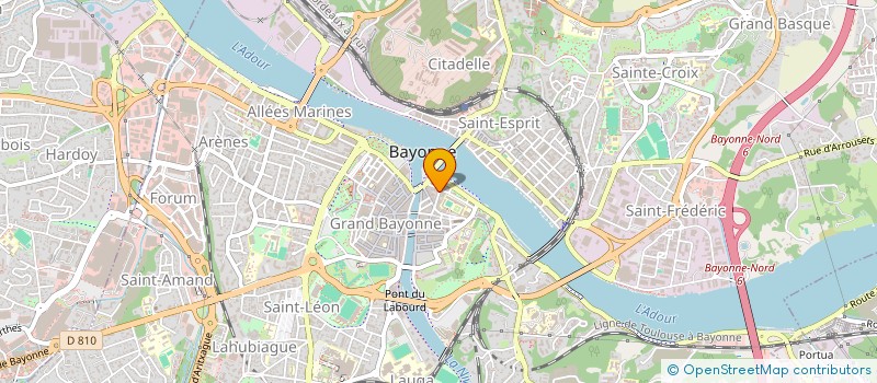 localisation de l'entreprise MONSIEUR RENAUD D'ELBEE à BAYONNE