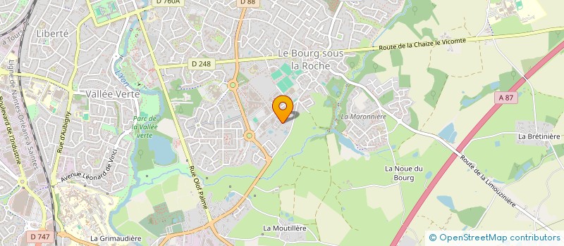 localisation de l'entreprise MONSIEUR RENAUD DE VALS  LA ROCHE-SUR-YON