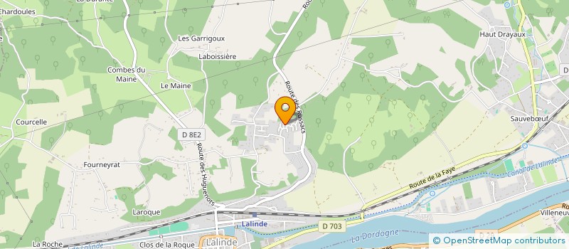 localisation de l'entreprise MONSIEUR RENAUD DELMAS  LALINDE