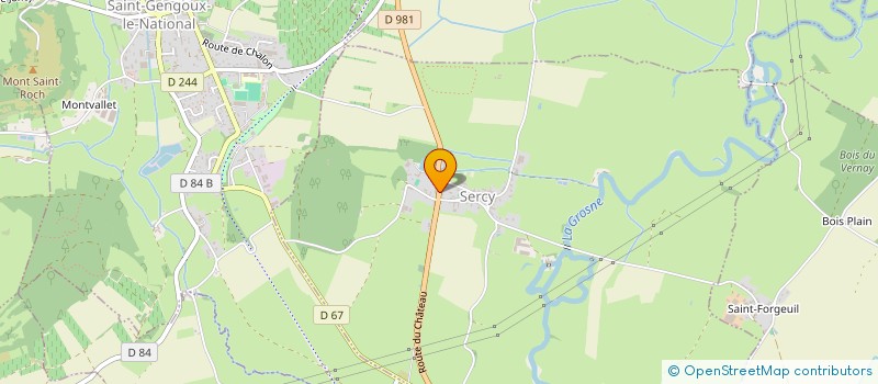 localisation de l'entreprise MONSIEUR RENAUD DEMANGE  SERCY