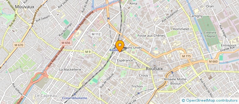 localisation de l'entreprise MONSIEUR RENAUD DENEUX  ROUBAIX