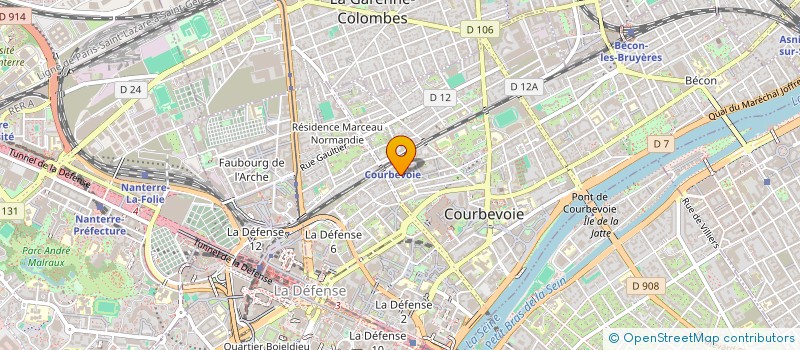 localisation de l'entreprise MONSIEUR RENAUD DENEUX à COURBEVOIE