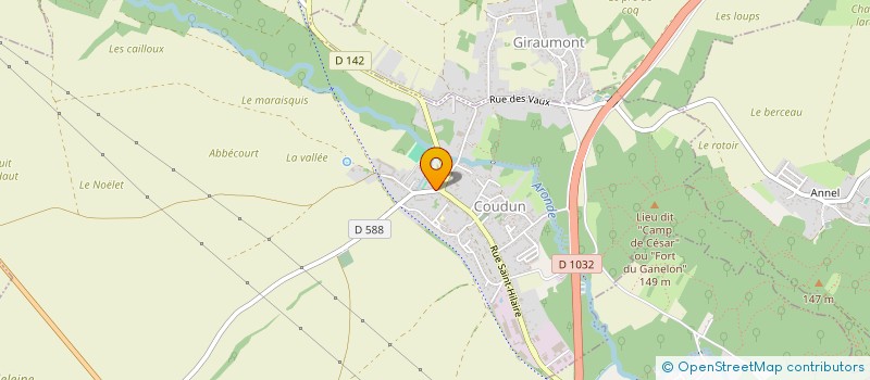 localisation de l'entreprise MONSIEUR RENAUD DESCAMPS  COUDUN