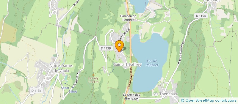 localisation de l'entreprise MONSIEUR RENAUD DESCHARMES  SAINT-THEOFFREY