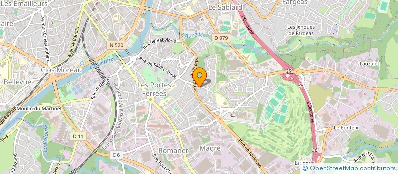 localisation de l'entreprise MONSIEUR RENAUD DESTERMES à LIMOGES