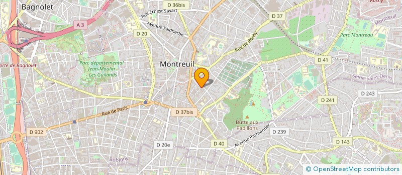 localisation de l'entreprise MONSIEUR RENAUD DUBUIS à MONTREUIL