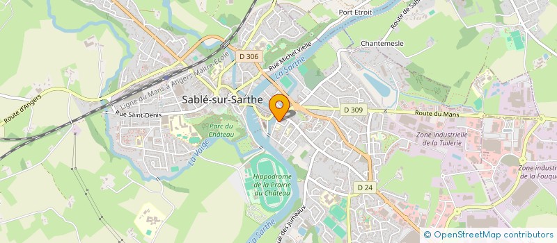 localisation de l'entreprise MONSIEUR RENAUD DURIGNEUX  SABLE-SUR-SARTHE