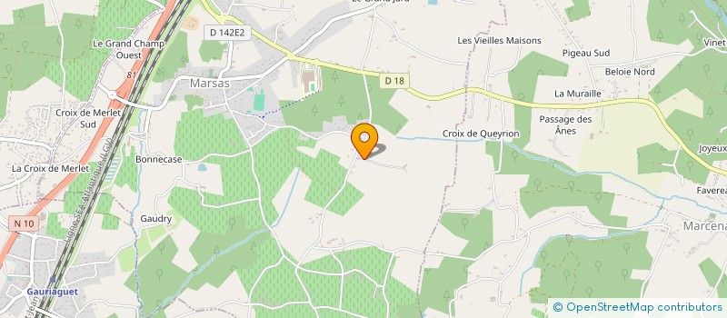 localisation de l'entreprise MONSIEUR RENAUD FEBVRE à LARUSCADE