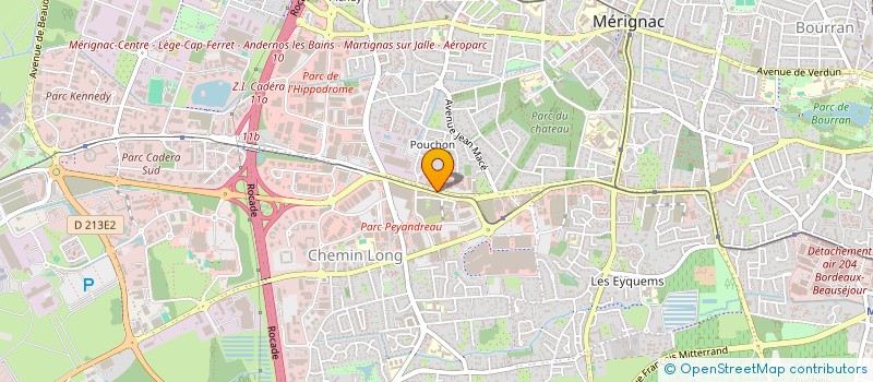 localisation de l'entreprise MONSIEUR RENAUD FORNIER CASTELET DE SAVIGNAC  MERIGNAC