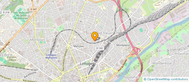 localisation de l'entreprise MONSIEUR RENAUD FOURY à LIMOGES
