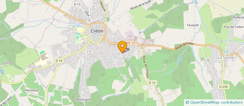 localisation de l'entreprise MONSIEUR RENAUD GAUCHER  CREON