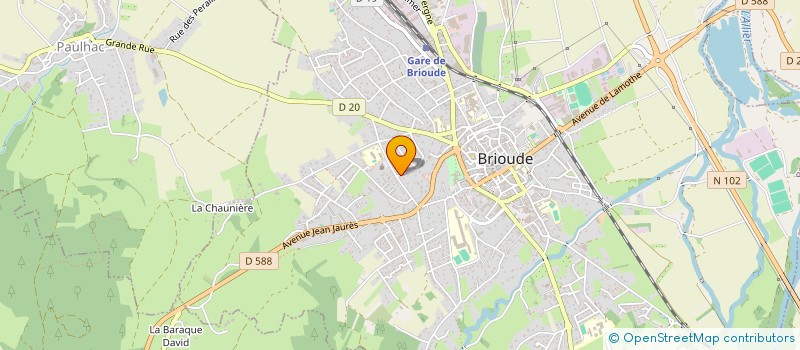 localisation de l'entreprise MONSIEUR RENAUD GAUNET  BRIOUDE