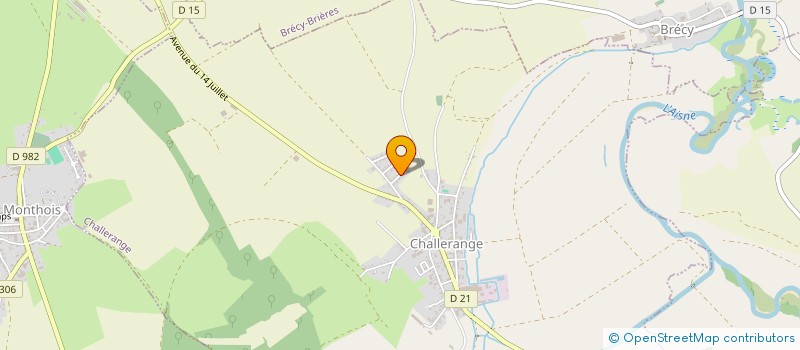 localisation de l'entreprise MONSIEUR RENAUD GAVART  CHALLERANGE