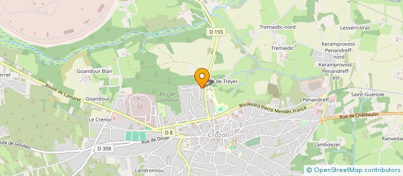 localisation de l'entreprise MONSIEUR RENAUD GENET  CROZON