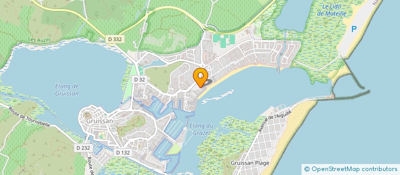 localisation de l'entreprise MONSIEUR RENAUD GEORGIN HOUZELOT  GRUISSAN