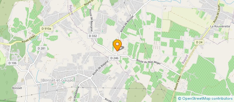 localisation de l'entreprise MONSIEUR RENAUD GEYNET  BAGARD