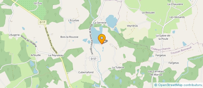 localisation de l'entreprise MONSIEUR RENAUD GIZARDIN à COUSSAC-BONNEVAL