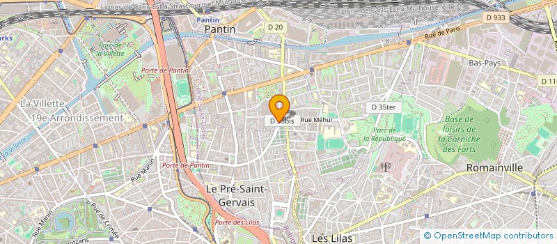 localisation de l'entreprise MONSIEUR RENAUD GOULLET DE RUGY à PANTIN