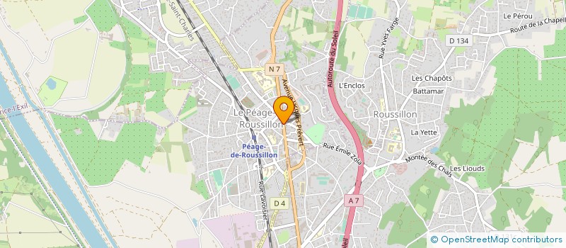 localisation de l'entreprise MONSIEUR RENAUD GUIER  LE PEAGE-DE-ROUSSILLON