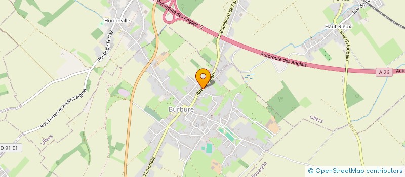 localisation de l'entreprise MONSIEUR RENAUD HANNEBIQUE  BURBURE