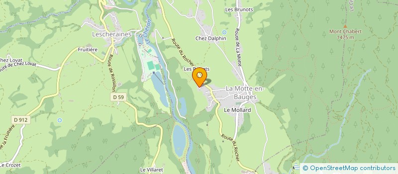 localisation de l'entreprise MONSIEUR RENAUD HERVE  LA MOTTE-EN-BAUGES