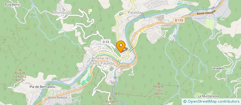 localisation de l'entreprise MONSIEUR RENAUD HIANNE  AMELIE-LES-BAINS-PALALDA