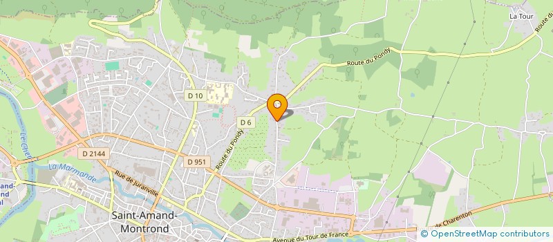 localisation de l'entreprise MONSIEUR RENAUD HUGON DE SCOEUX  SAINT-AMAND-MONTROND