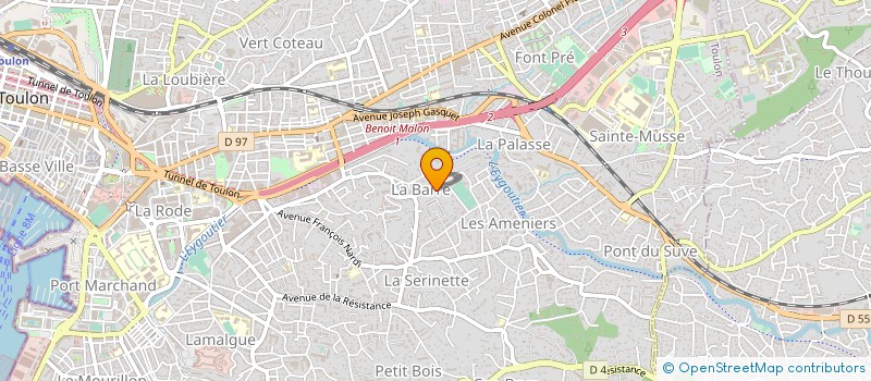 localisation de l'entreprise MONSIEUR RENAUD HUGUENIN  TOULON