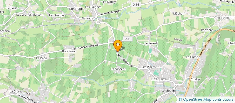 localisation de l'entreprise MONSIEUR RENAUD JARDIN  PORTE DES PIERRES DOREES