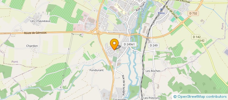 localisation de l'entreprise MONSIEUR RENAUD JARRIGE  PONS