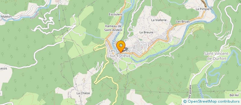 localisation de l'entreprise MONSIEUR RENAUD JARRY  LES OLLIERES-SUR-EYRIEUX