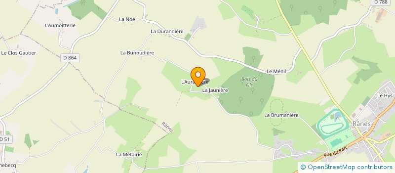 localisation de l'entreprise MONSIEUR RENAUD JULIEN à RANES