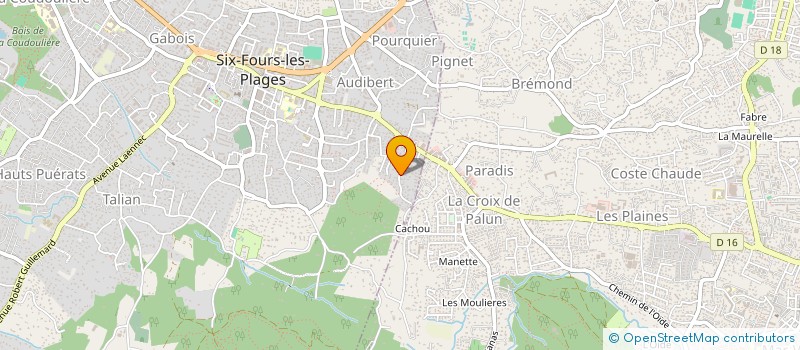 localisation de l'entreprise MONSIEUR RENAUD LACAVE à SIX-FOURS-LES-PLAGES