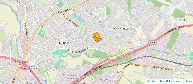 localisation de l'entreprise MONSIEUR RENAUD LACORTE à TOULOUSE