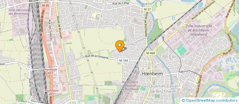 localisation de l'entreprise MONSIEUR RENAUD LAURENCE  HNHEIM