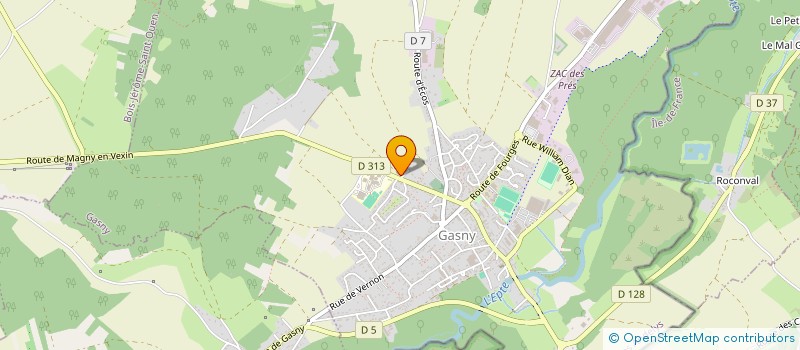 localisation de l'entreprise MONSIEUR RENAUD LE BARS  GASNY