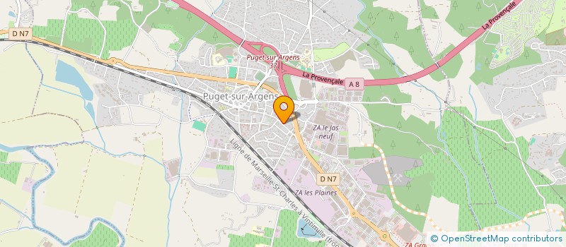 localisation de l'entreprise MONSIEUR RENAUD LE GOUZ DE SAINT SEINE  PUGET-SUR-ARGENS