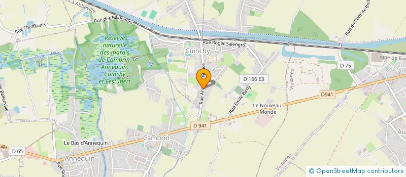 localisation de l'entreprise MONSIEUR RENAUD LE THIEC  CUINCHY