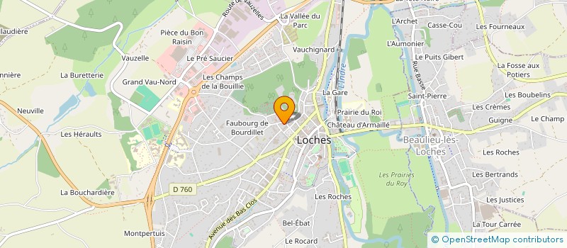 localisation de l'entreprise MONSIEUR RENAUD LEVILLAIN à LOCHES