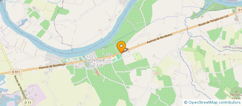 localisation de l'entreprise MONSIEUR RENAUD LEYRAT à LE TEMPLE-SUR-LOT
