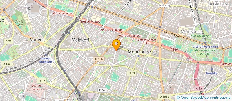 localisation de l'entreprise MONSIEUR RENAUD LISSOWSKI  MONTROUGE