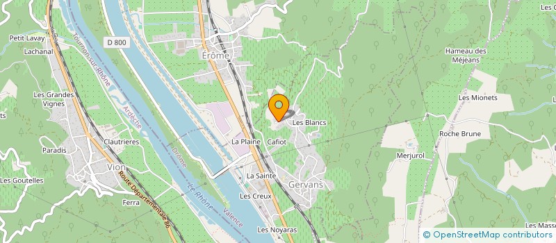 localisation de l'entreprise MONSIEUR RENAUD MAISONNEUVE  GERVANS