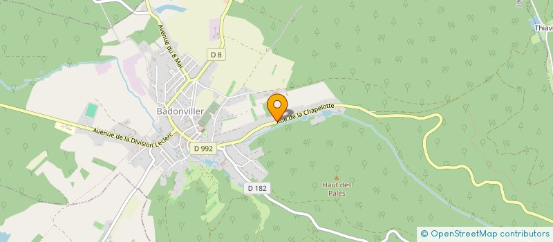 localisation de l'entreprise MONSIEUR RENAUD MALTEMPI  BADONVILLER